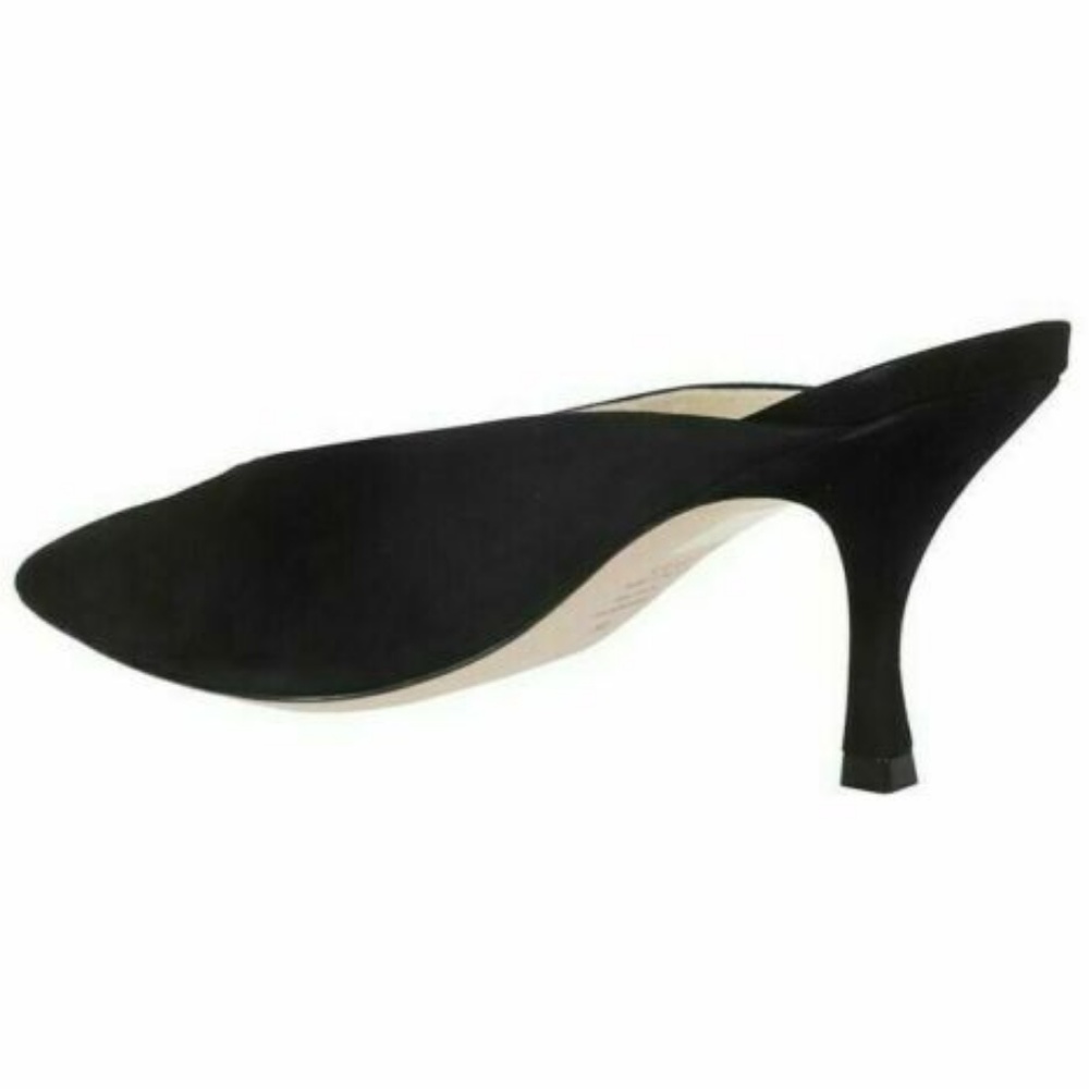 STUART WEITZMAN Black Suede "LULAH" Pump Mules - Picture 4 of 8